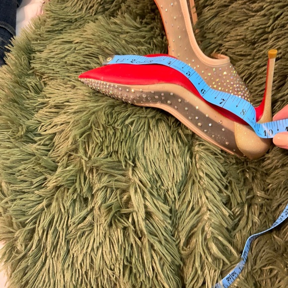 Christian Louboutin Sparkling Nude Heels - Picture 11 of 14